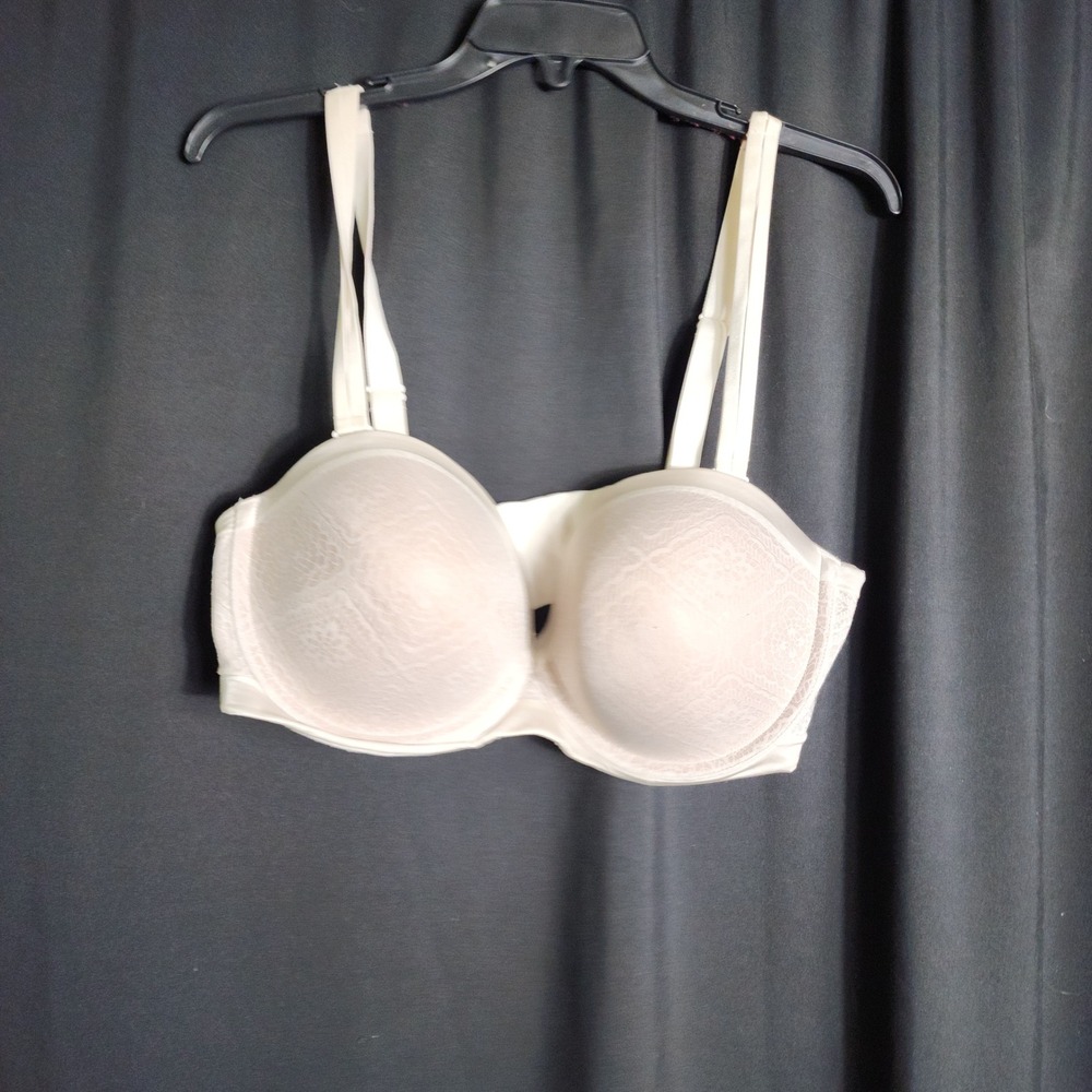 Ambrielle Multi-Way Strapless Bra 40DD Cream Lace Convertible Underwire 93677